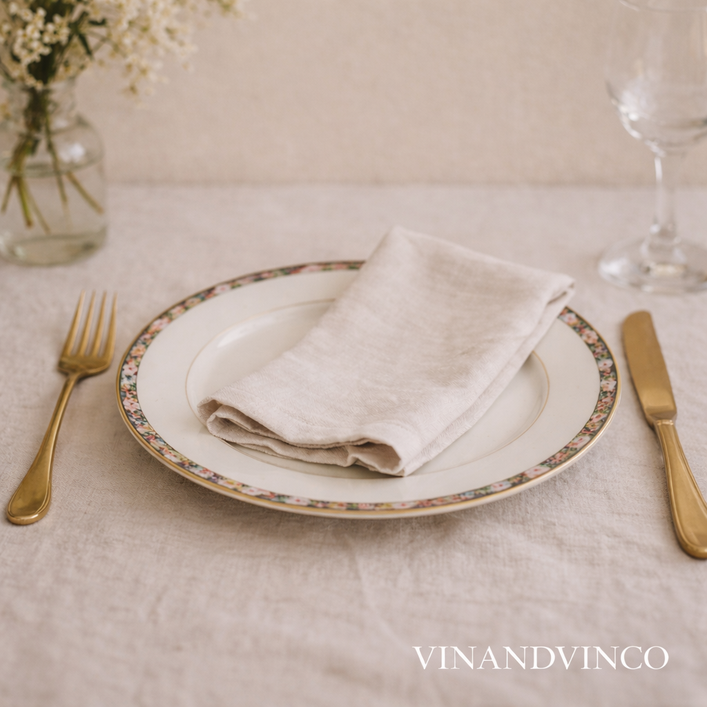 Set of 10 Homer Laughlin Dinner Plates – Vintage Floral Rim Gold Trim USA