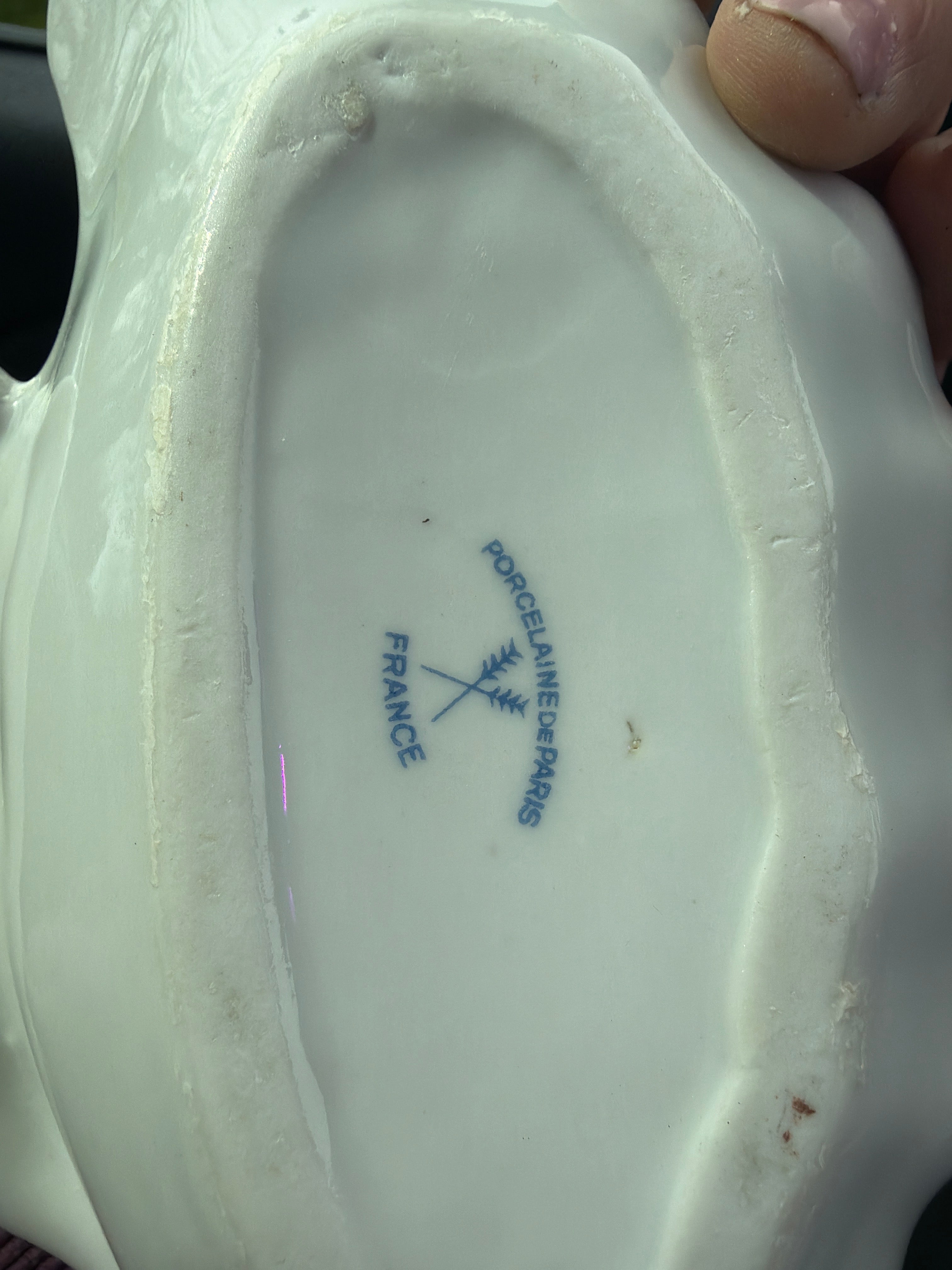 Vintage Porcelaine de Paris French Floral Dish
