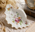 Vintage Porcelaine de Paris French Floral Dish